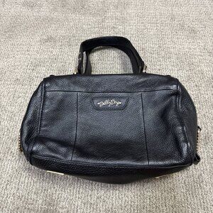 Billy Bag London Shoulder Bag Black Leather Size Medium